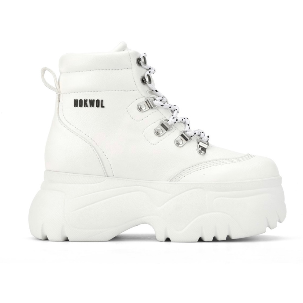 NOKWOL white platform boots